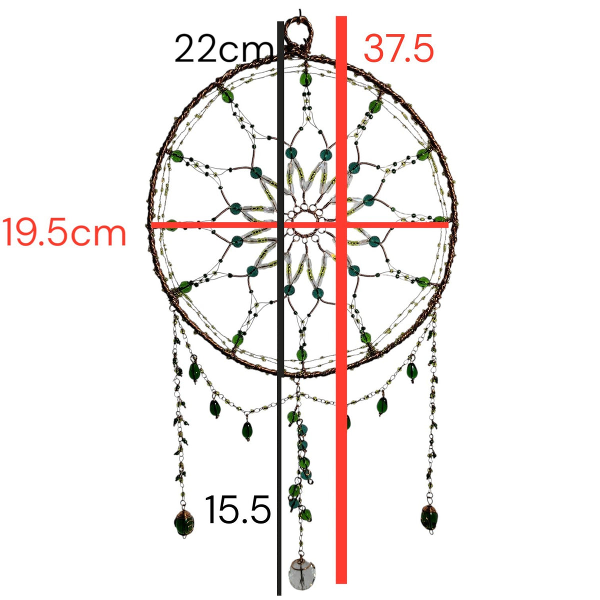 Large dream catcher styled sun catcher