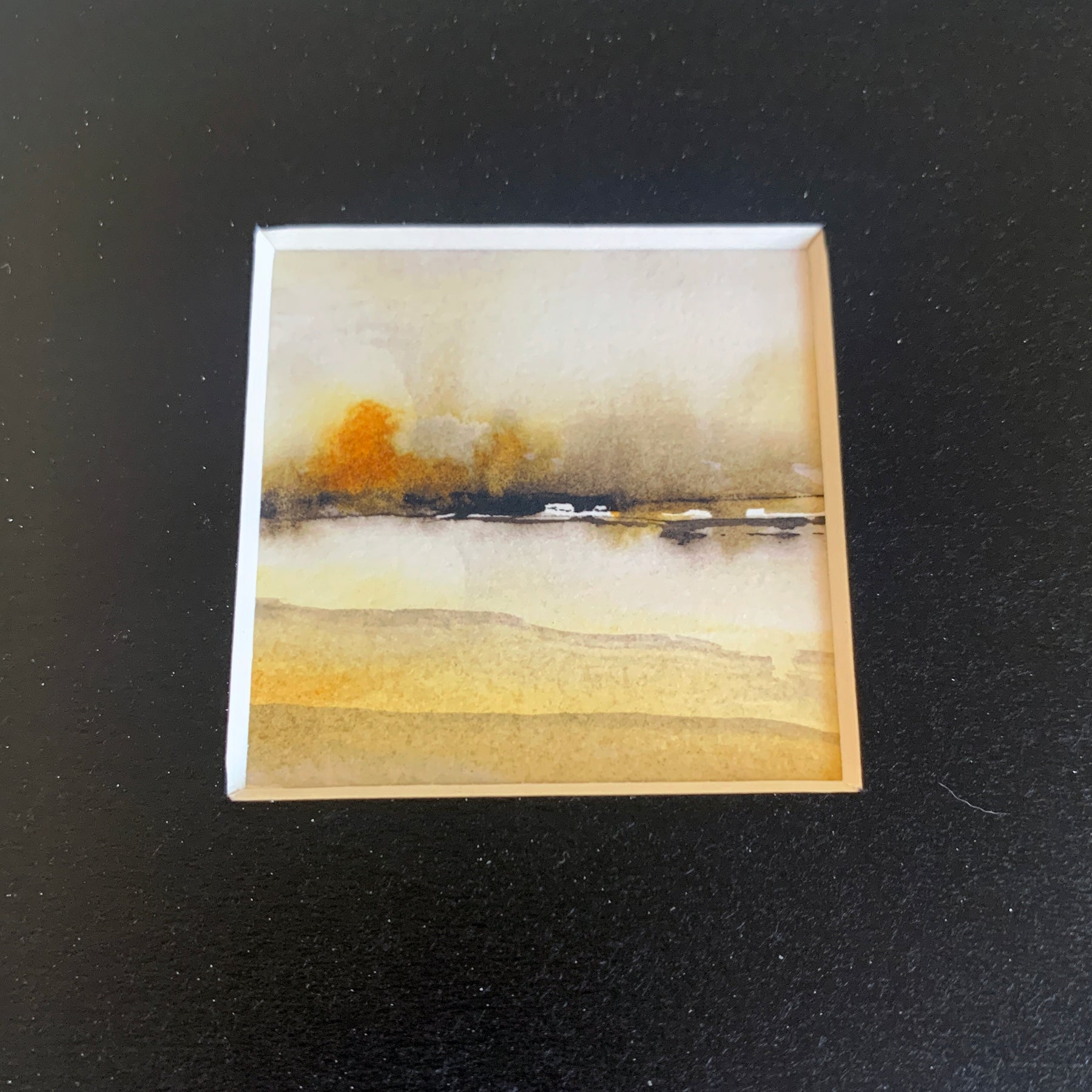 Abstract Landscape Diptych Hand-painted Watercolour Artwork