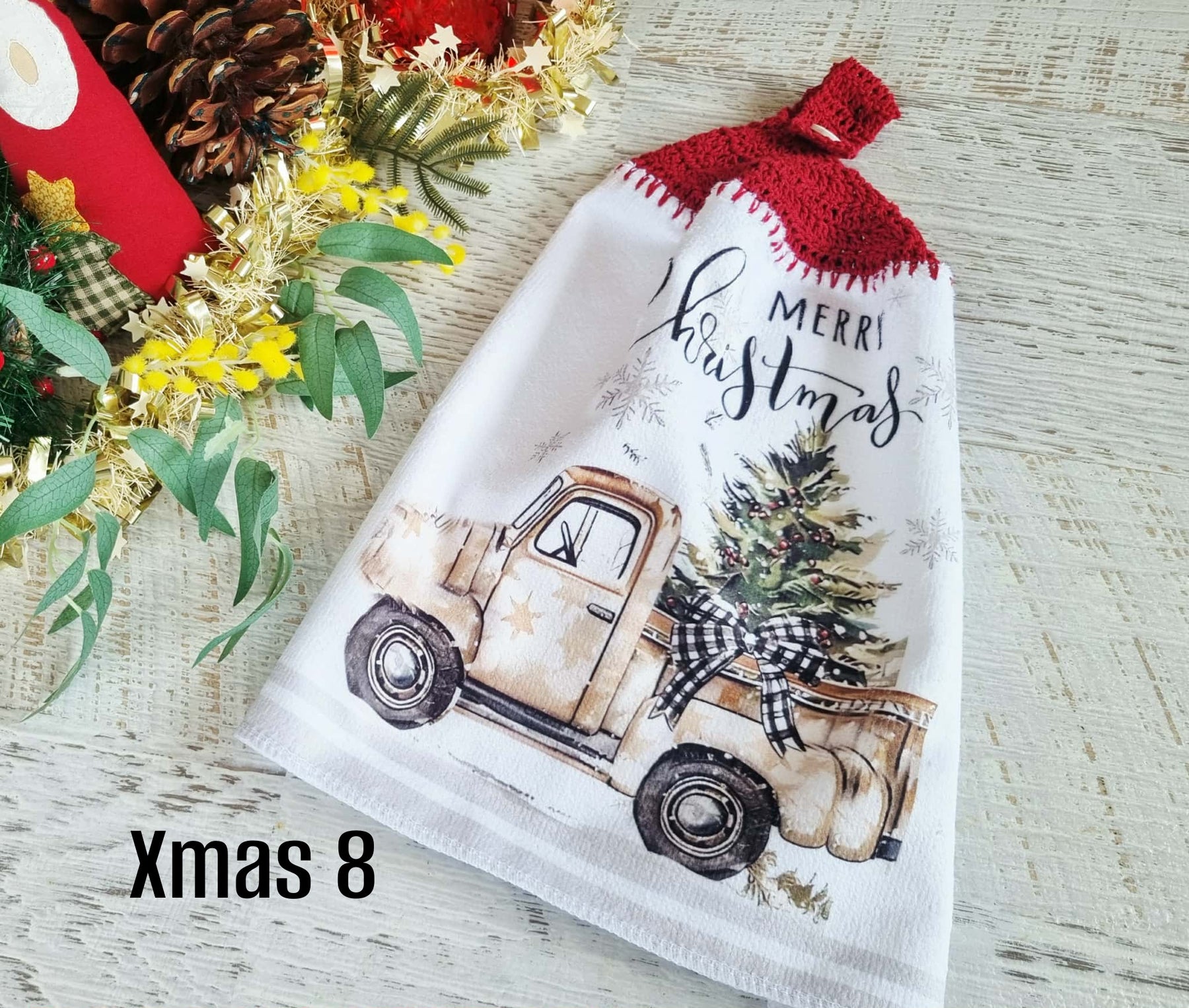 Kitchen Hand Towel | Christmas | Hanging | SINGLE LAYER - 9 Styles