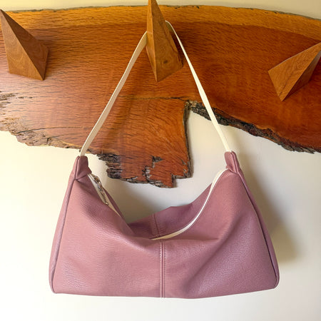 Dusky Pink Slouchy Shoulder Bag | Handmade Everyday Bag