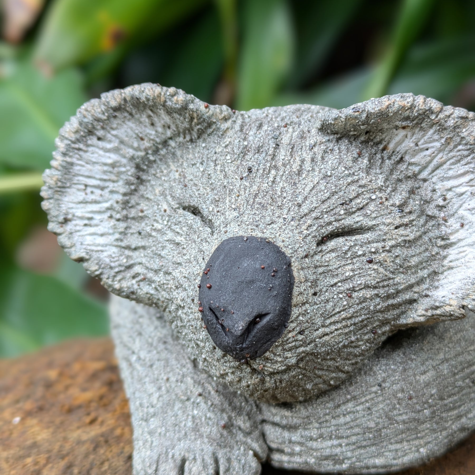 Handmade Sleeping Koala Ceramic Sculpture