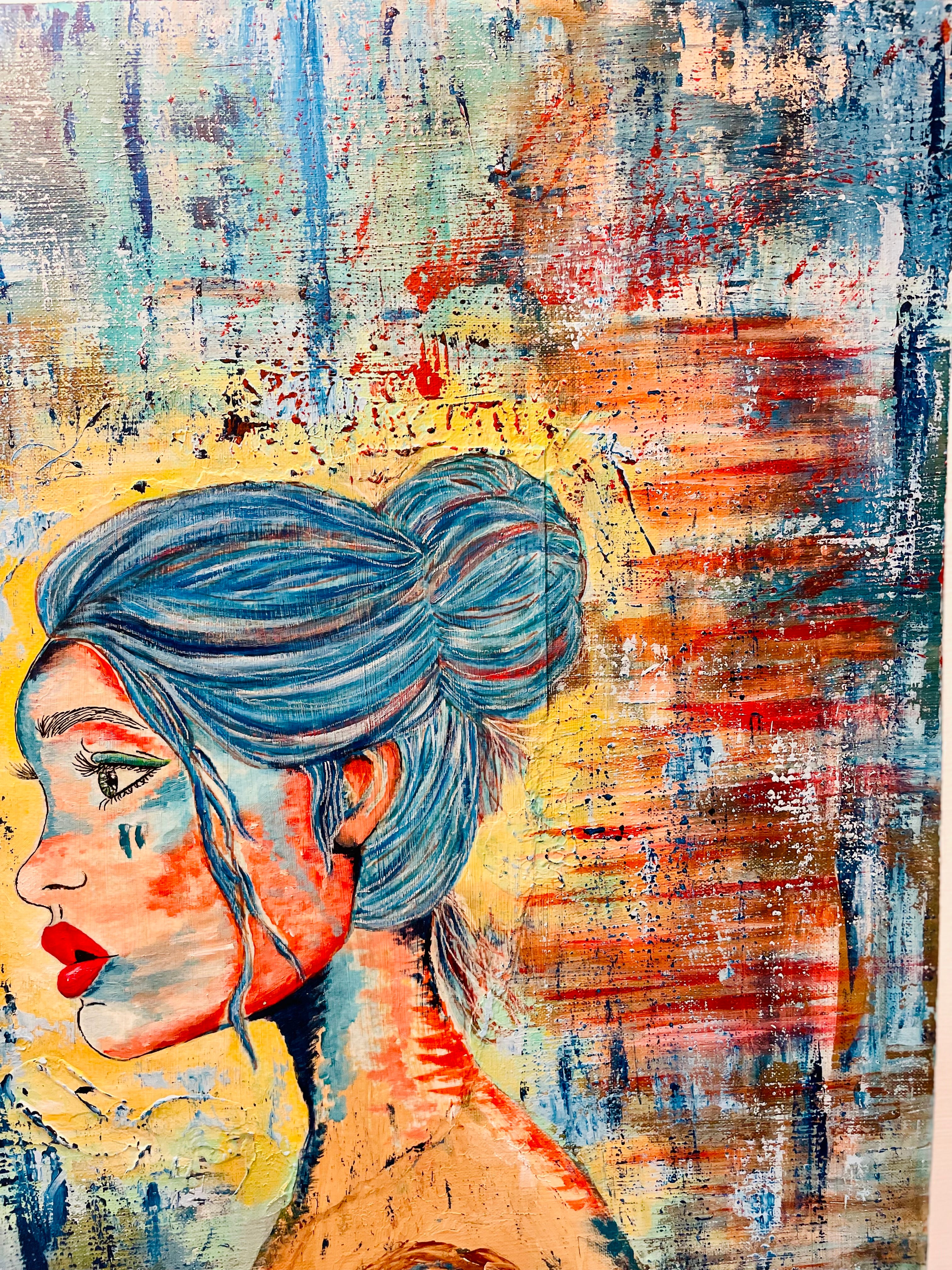 Set Fire to the Rain | XL Original Stretched Canvas