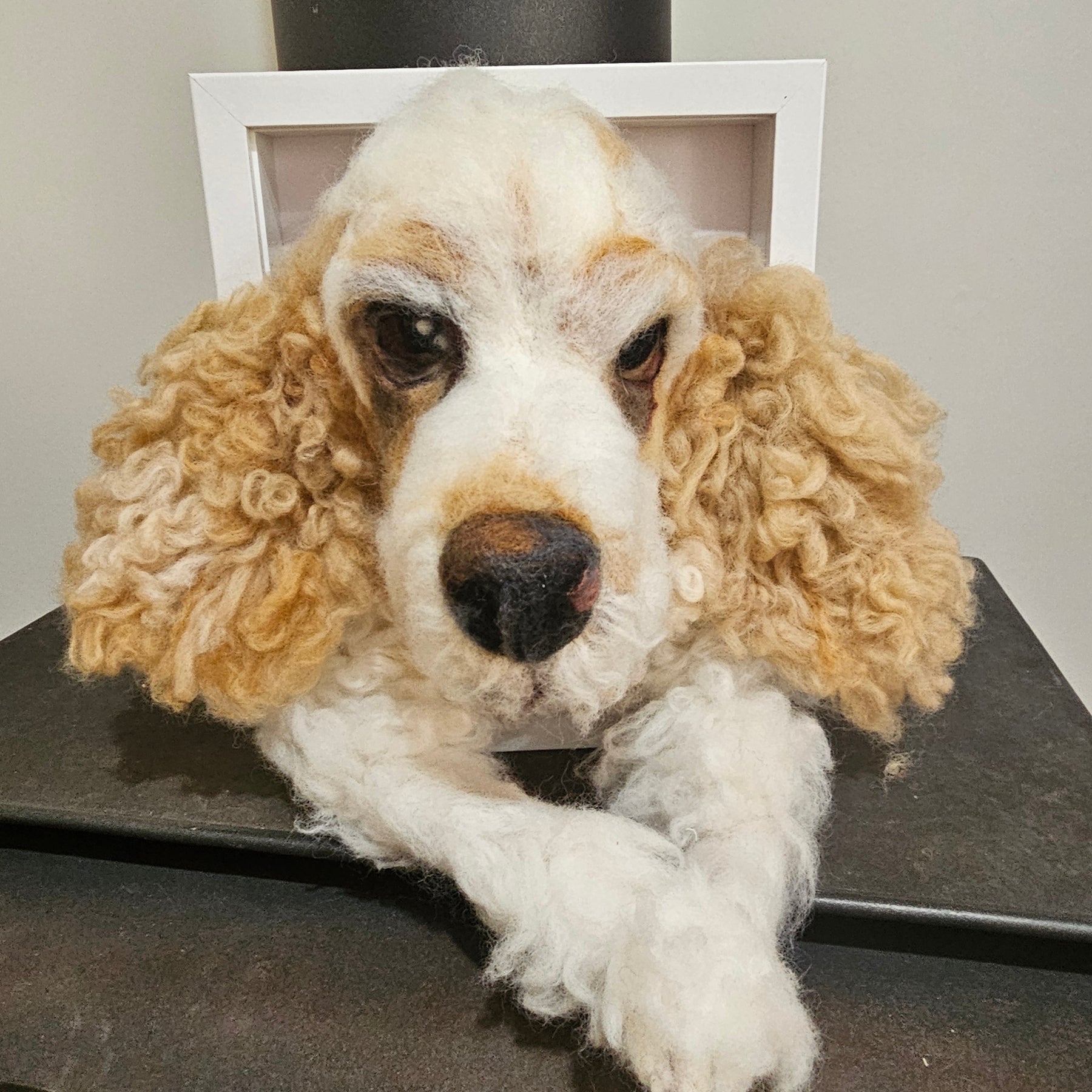 Custom 3D Fibre Art Framed Pawtrait incl. Paws