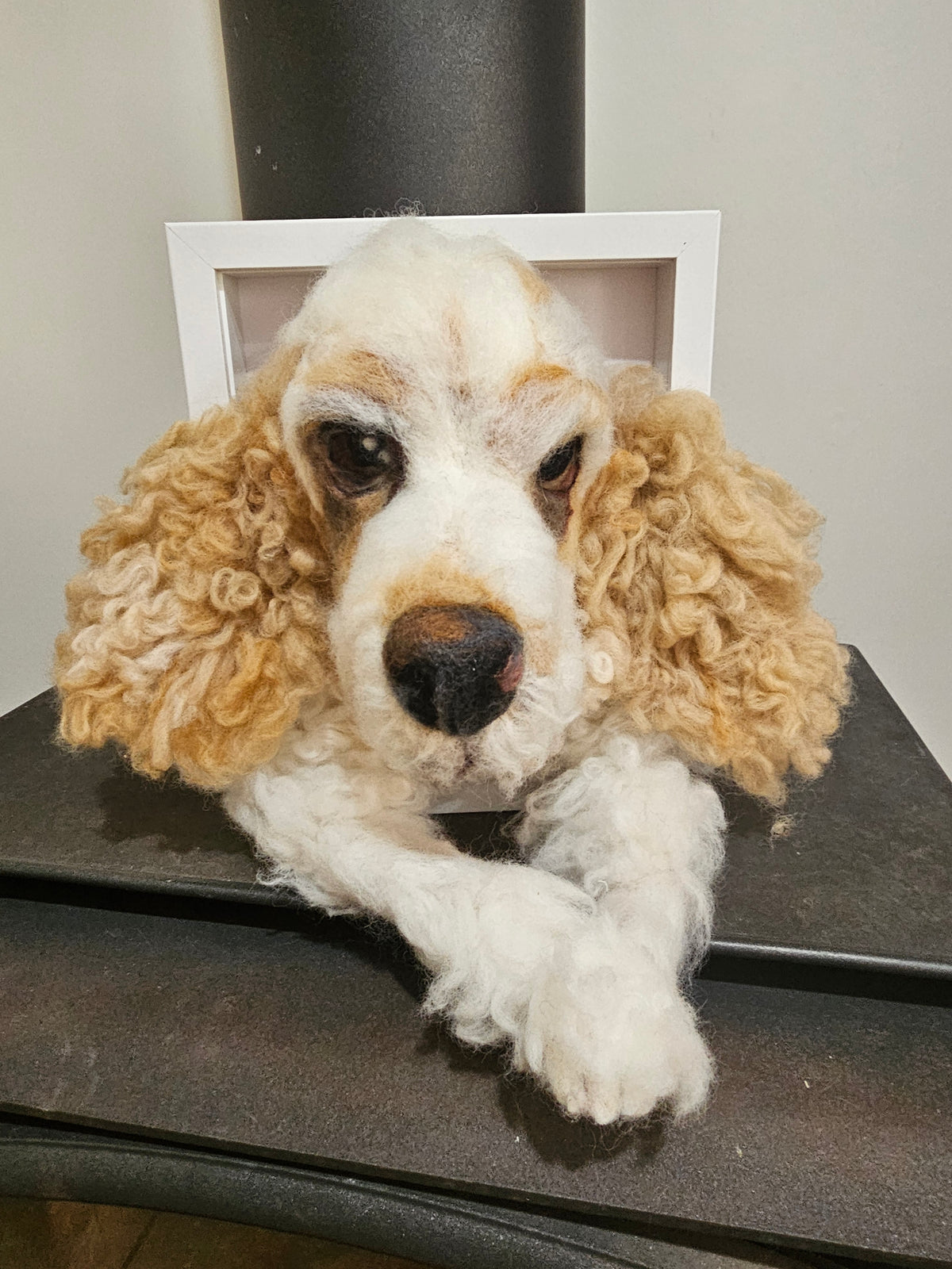 Custom 3D Fibre Art Framed Pawtrait incl. Paws