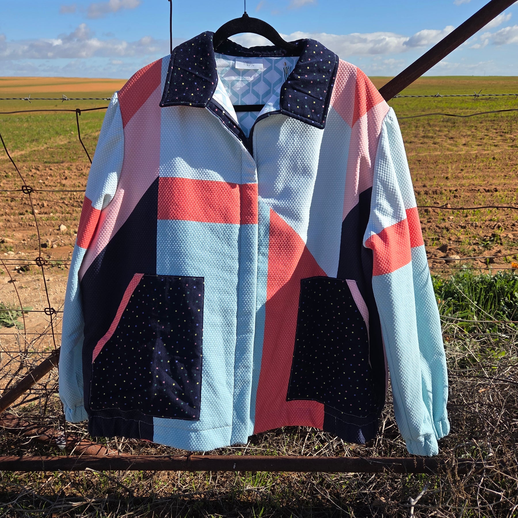 Textured Sorbet - Retro Bomber jacket - 2XL