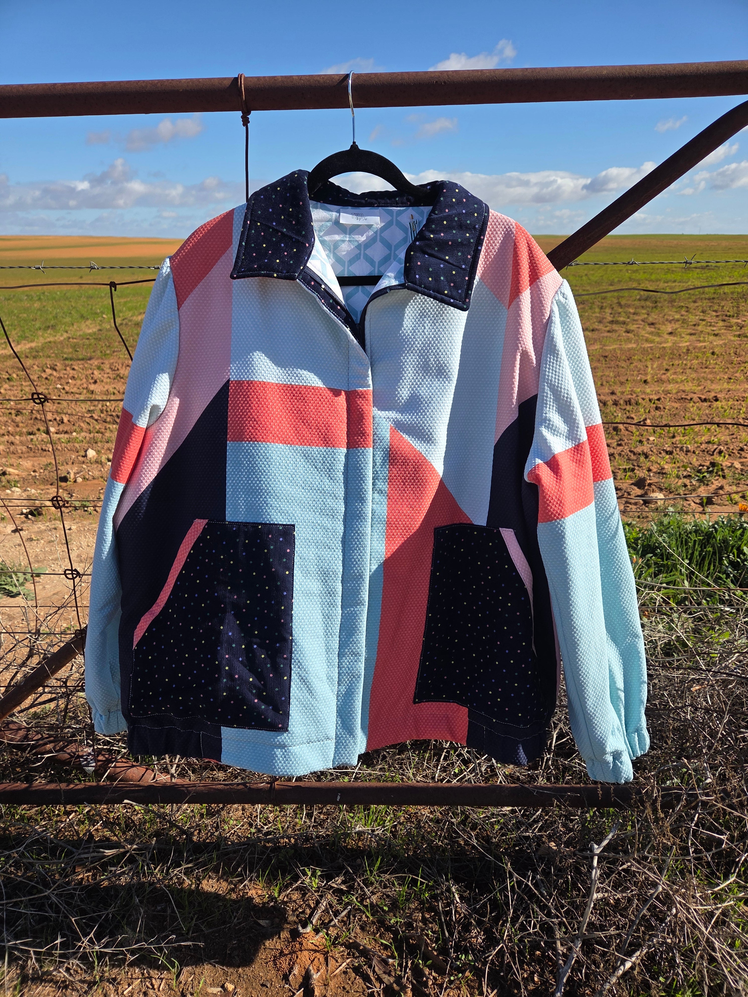 Textured Sorbet - Retro Bomber jacket - 2XL