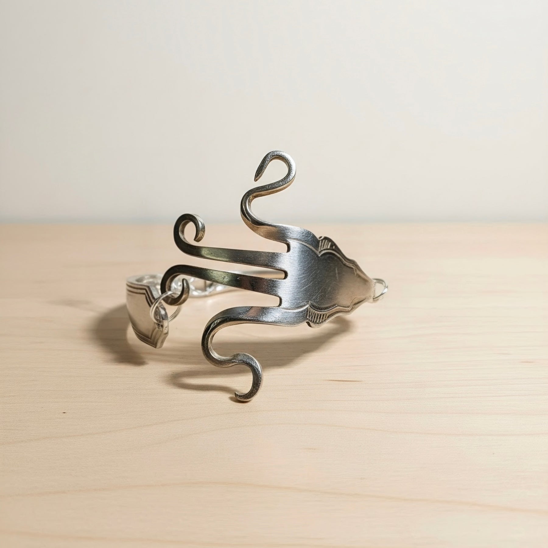 Silver Plated Fork Bracelet