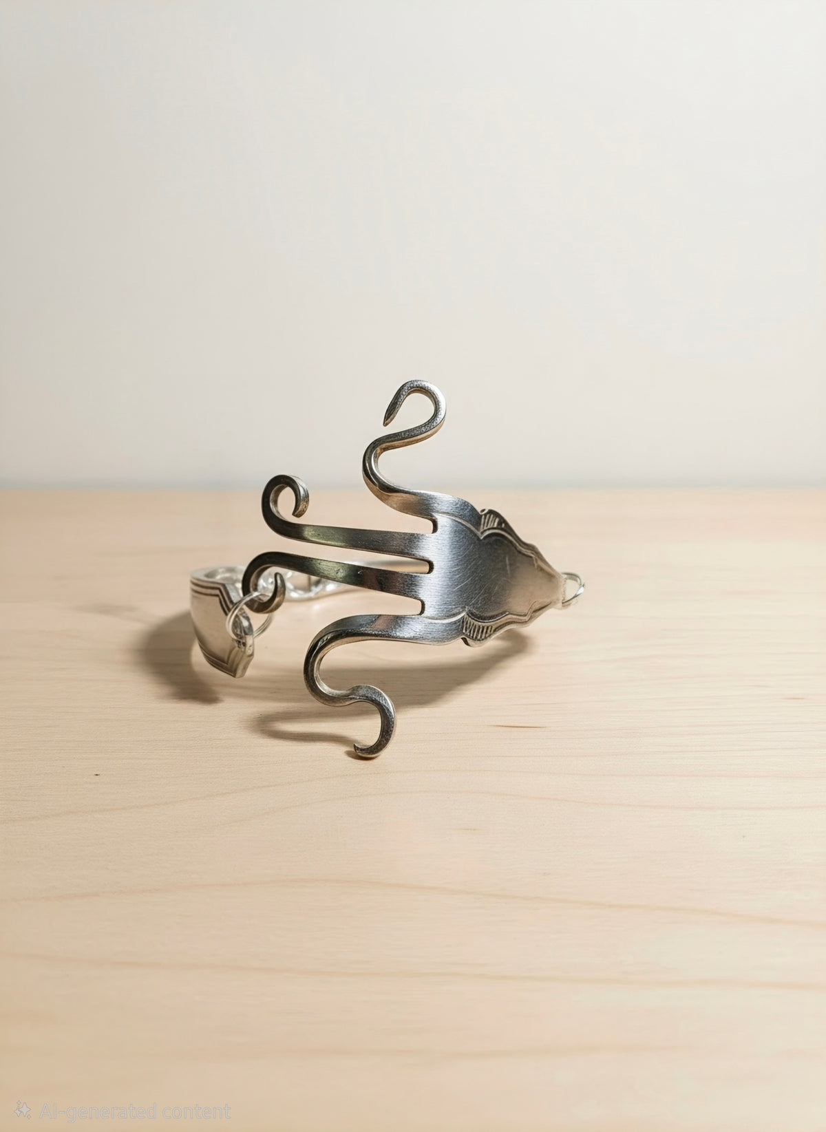 Silver Plated Fork Bracelet