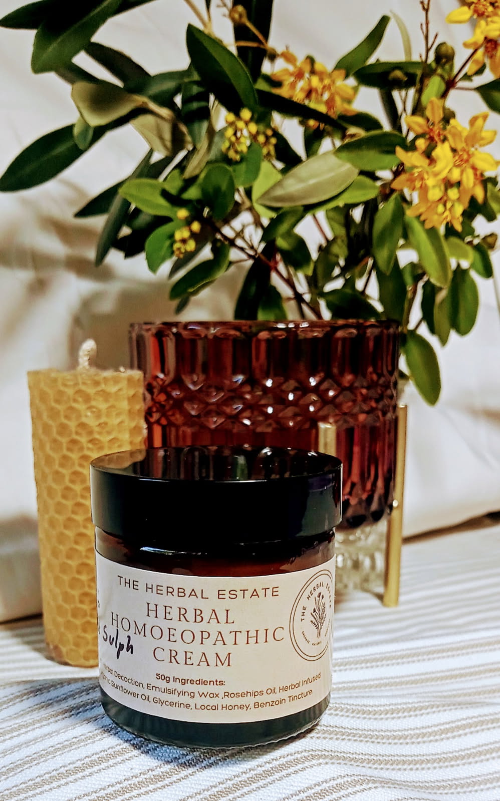 Custom Organic Herbal Homeopathic Cream |Natural Skin Care | Handmade Cream 50g  