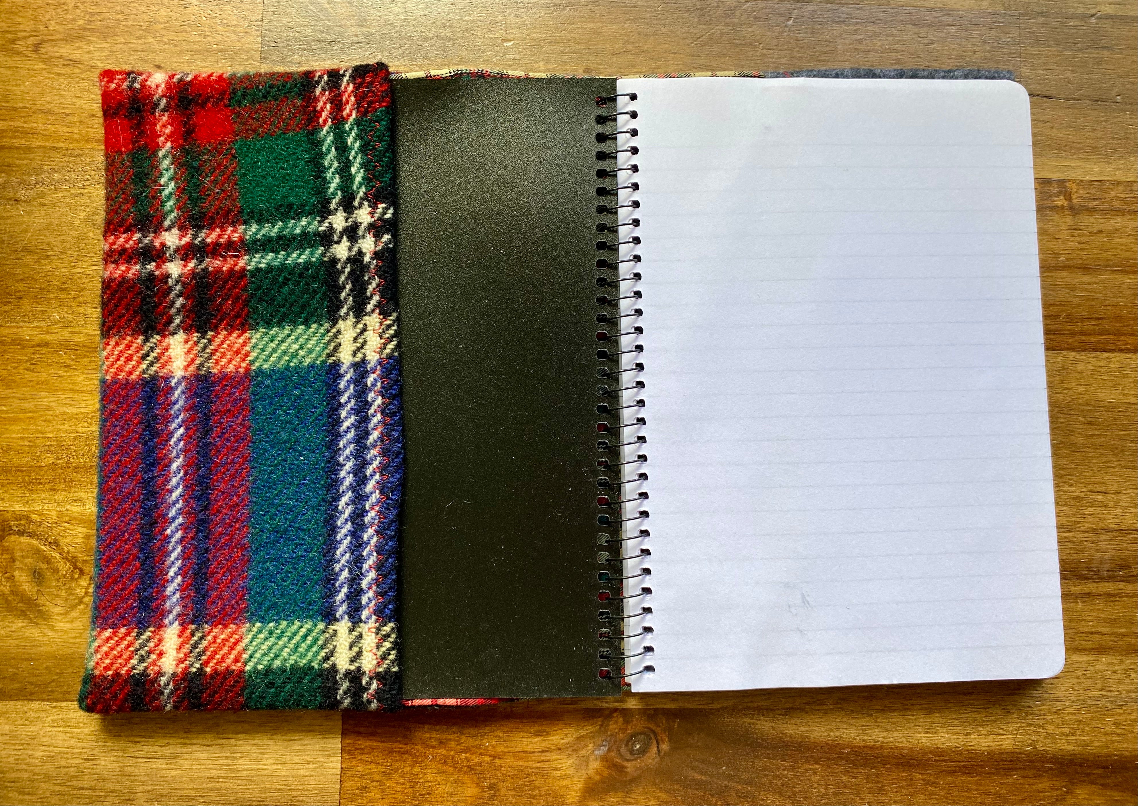 A5 Upcycled Notebook Scotty Dog - White