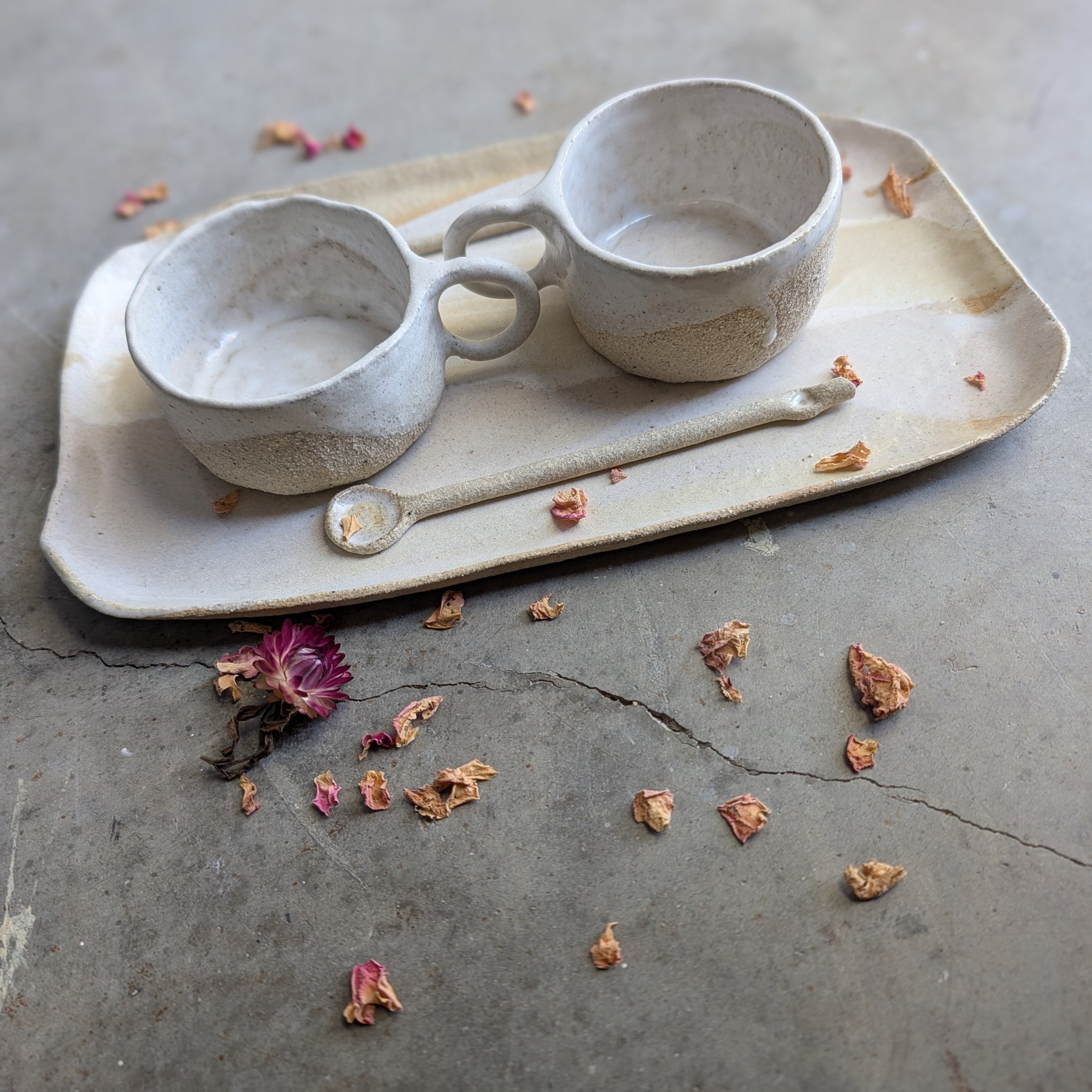 Handmade Ceramic Espresso set |  together forever • lovers