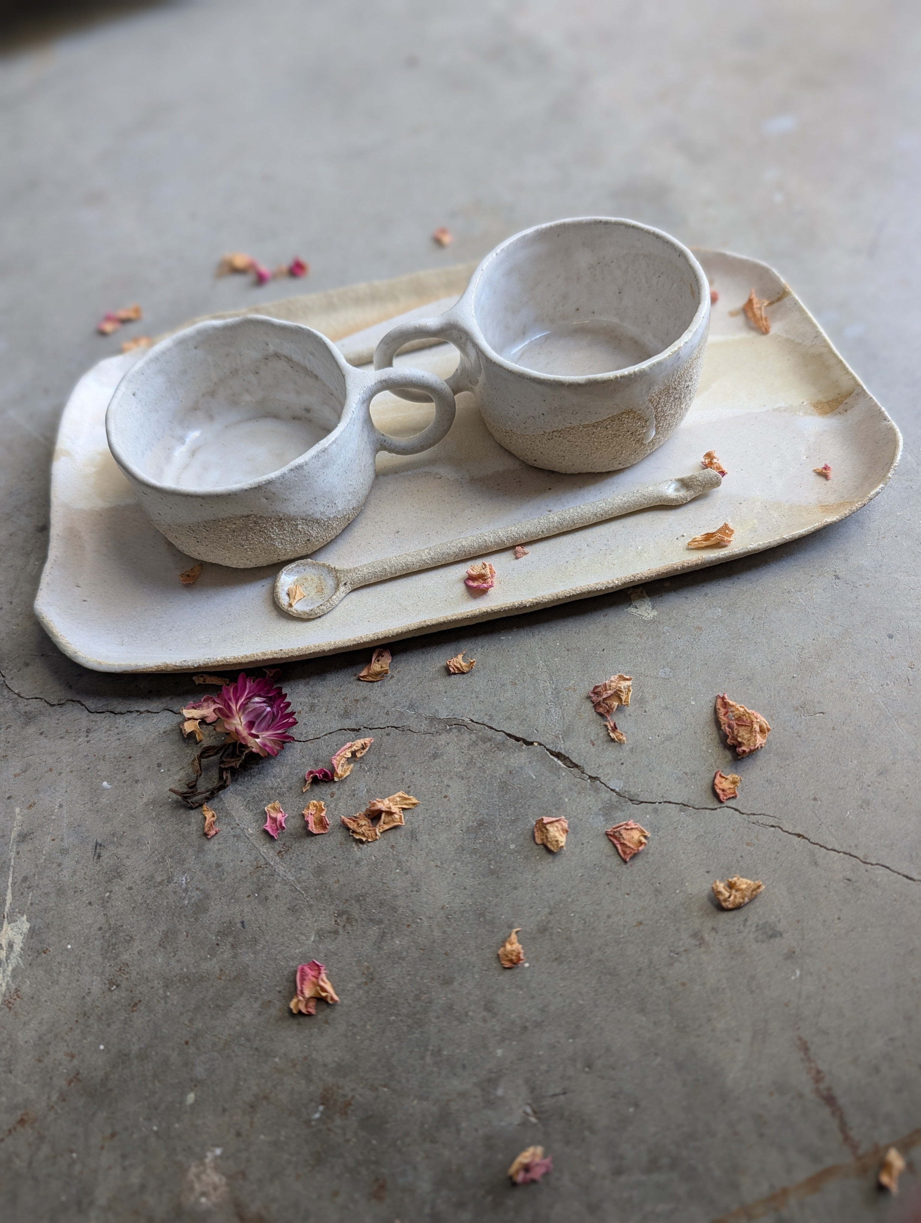 Handmade Ceramic Espresso set |  together forever • lovers