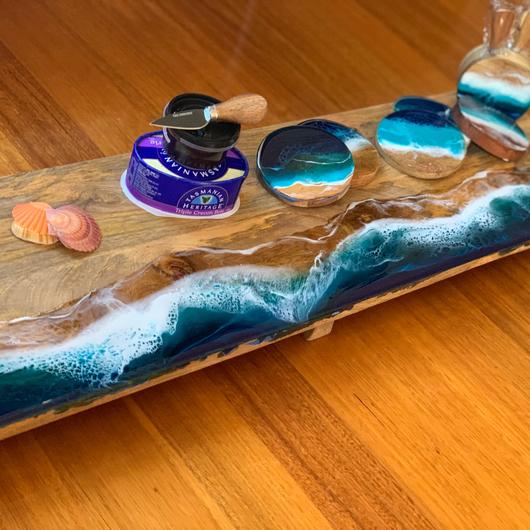 Bold Waves | Serving Board | Charcuterie Board | Grazing Board | Home decor