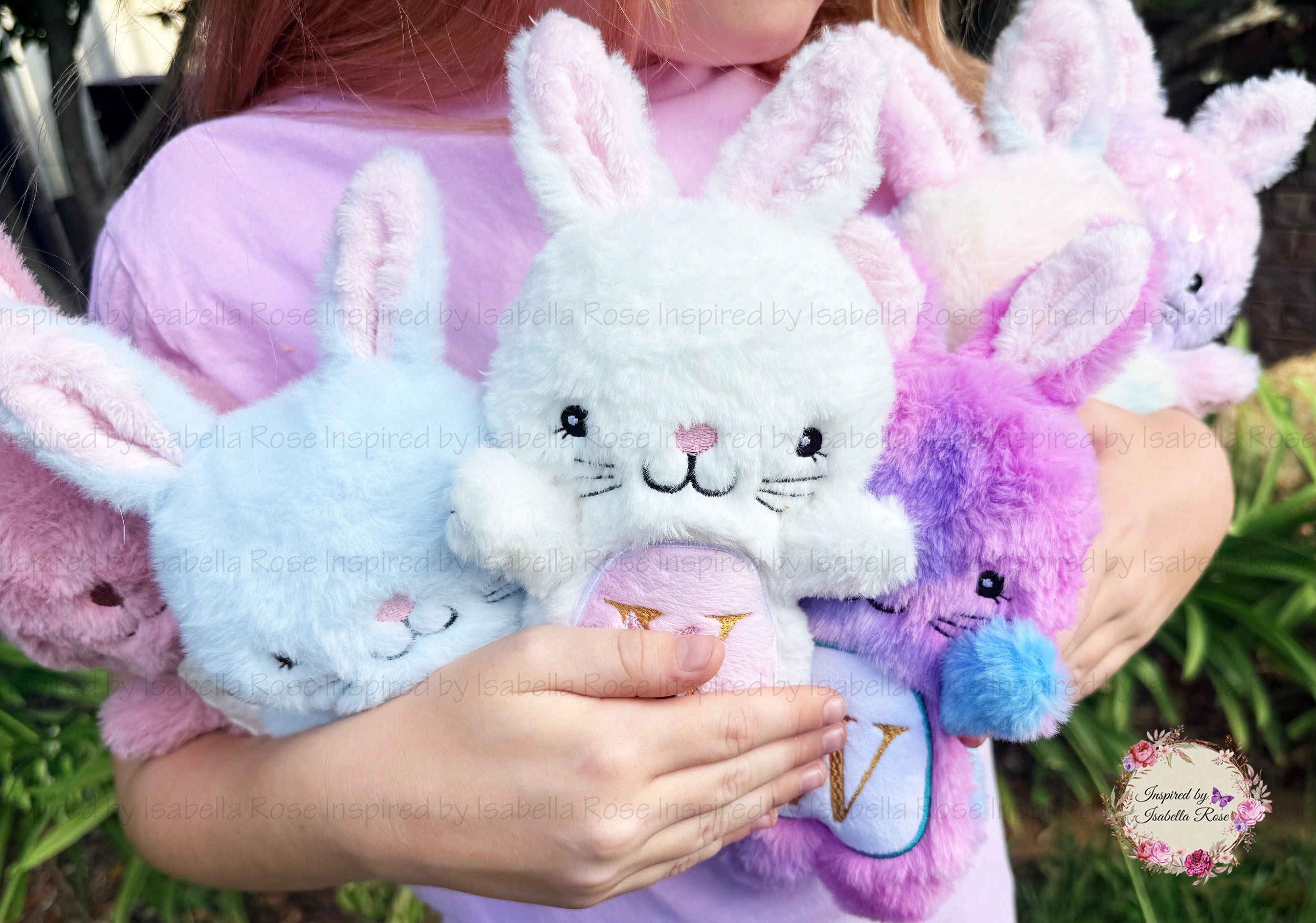 Bunny Plushie, Faux Fur, Personalised Rabbit, Easter, Made to Order