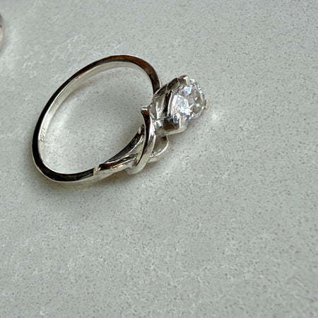 Making Rainbows White Sapphire Sterling Silver Ring