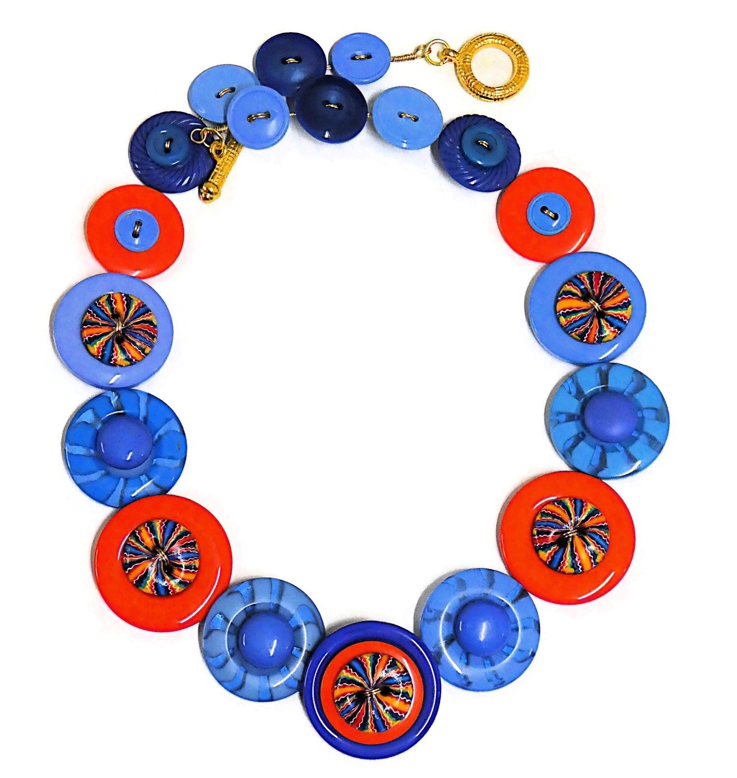 Button necklace - Fiesta
