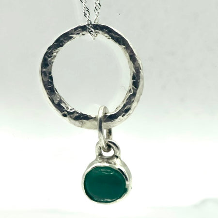 Australian Chrysoprase Pendant in silver