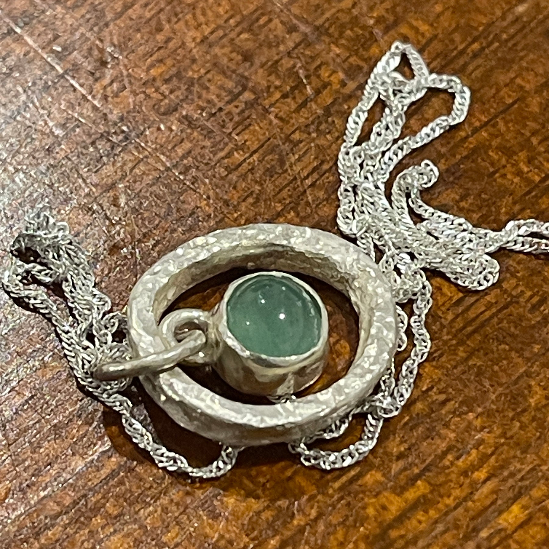 Australian Chrysoprase Pendant in silver