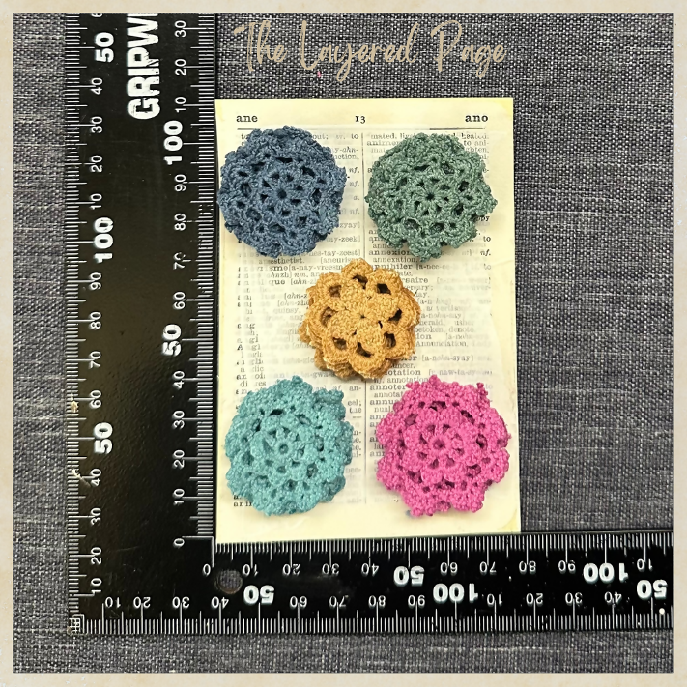 TLP Hand Dyed Crochet Medallions Single Mini Mixed Colour 5