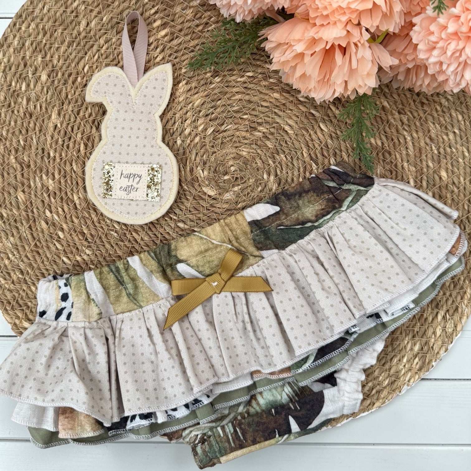 Ruffled Nappy Cover - Jungle Baby