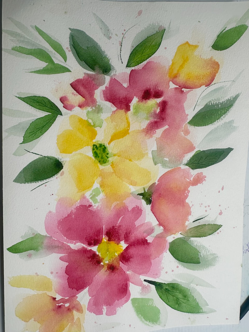 Watercolour Painting Tutorial ~ Loose Florals