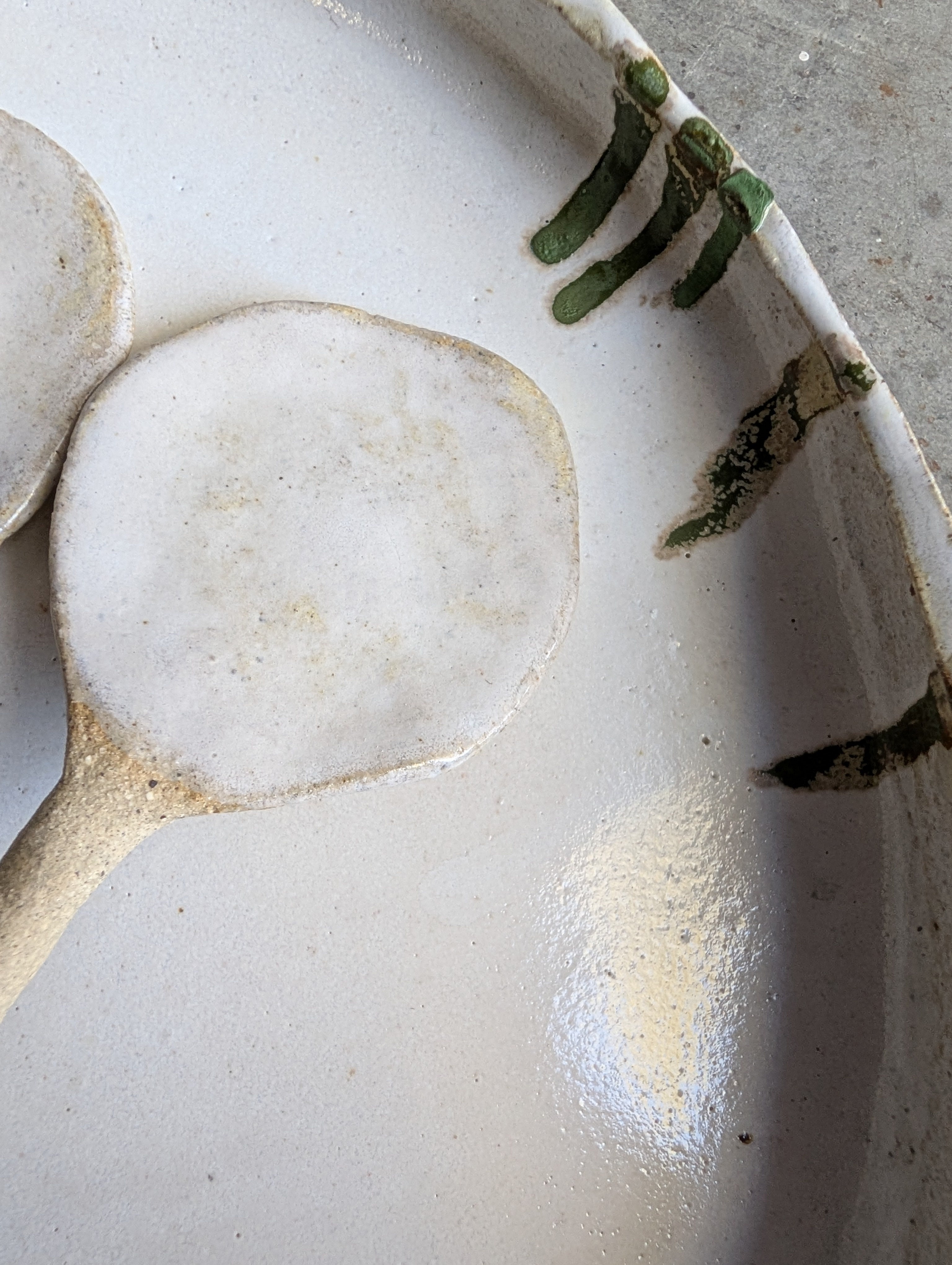 Hand-formed Ceramic Serving Bowl + Spoon set | Calming • Organic • Textural