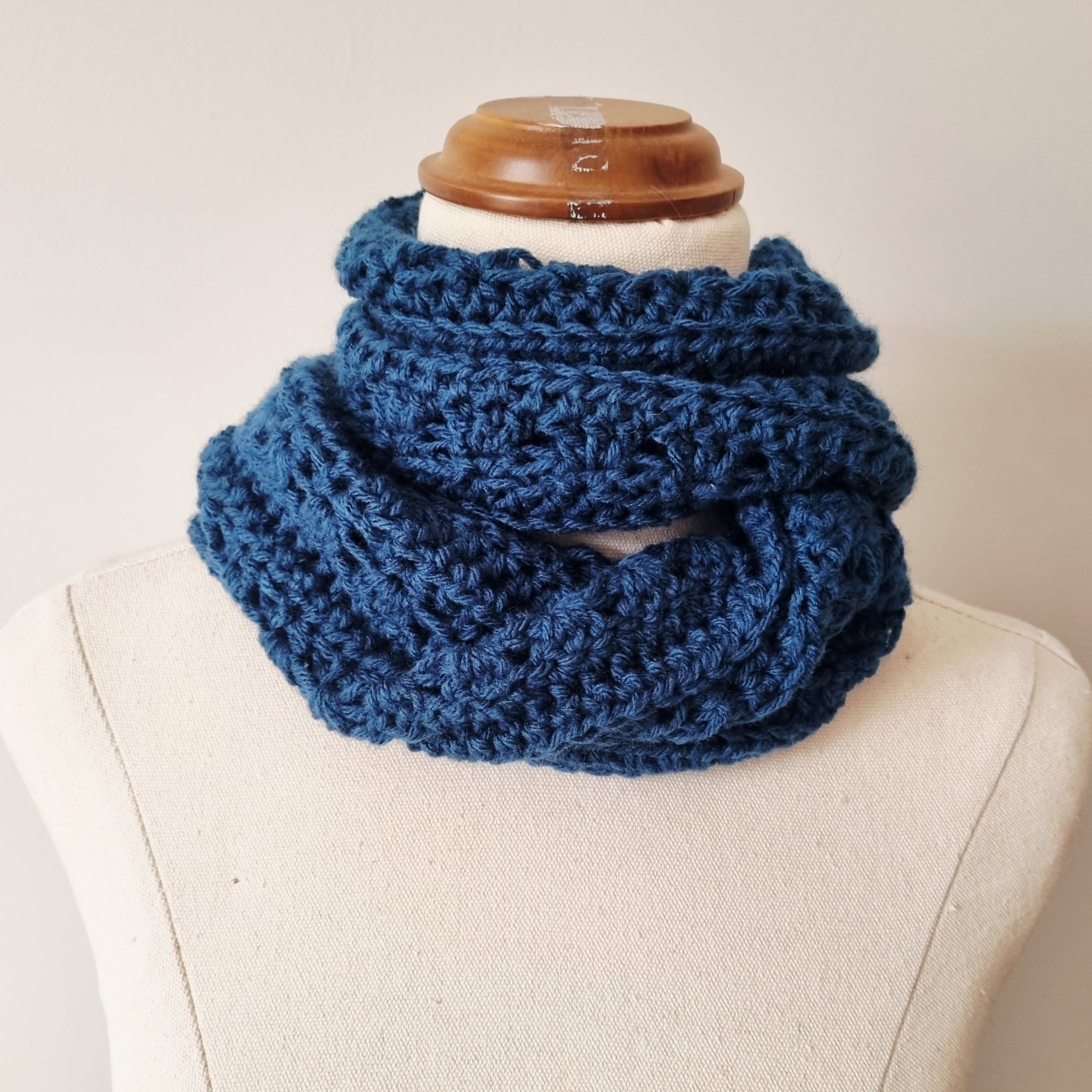 Crochet Blended Lines Scarf | Adult | Teal