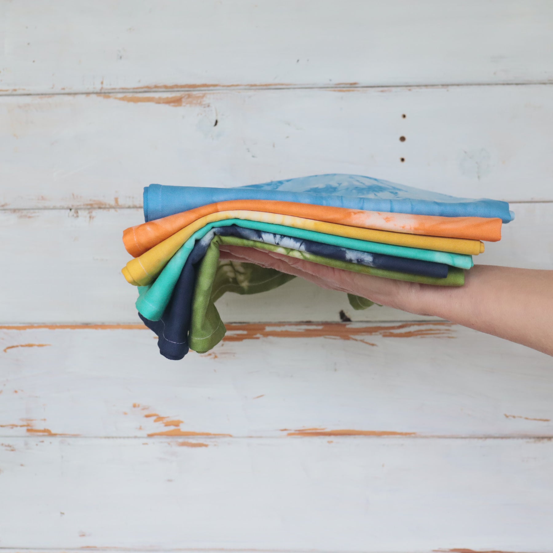 Shibori Tie Dyed Tea towels