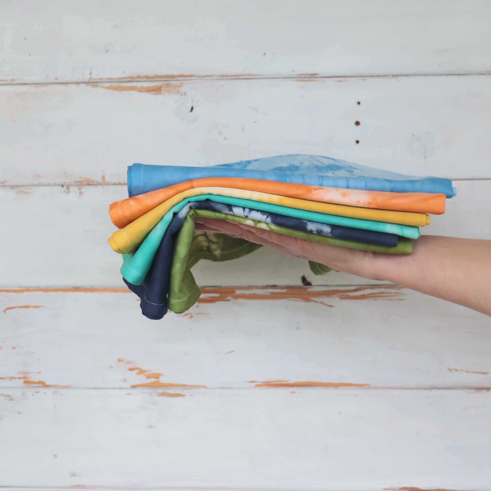 Shibori Tie Dyed Tea towels