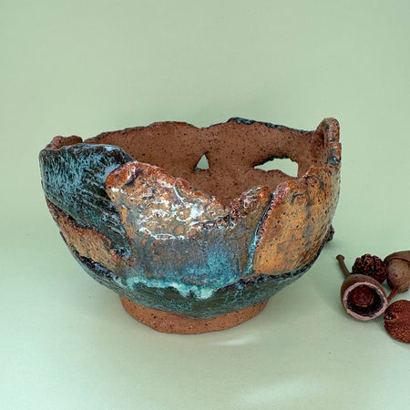Ceramic orchid pot – torn design