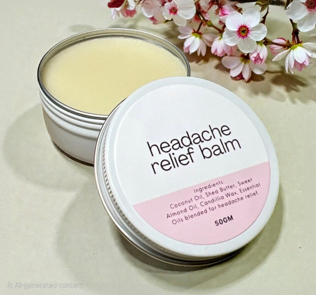 Handmade- Headache Relief Balm Salve 50g