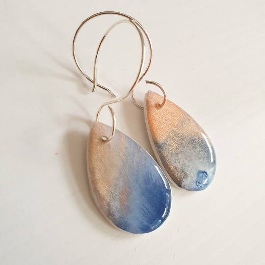 The Bubblegum Sky Gallery Range | Resin art jewellery | Porcelain and Silver