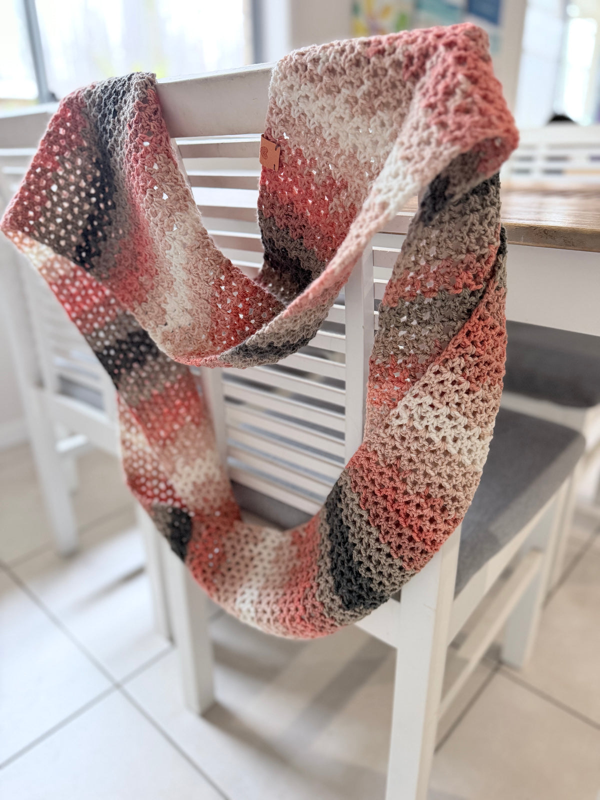 #128 Winter Warmer Ladies Circular scarf
