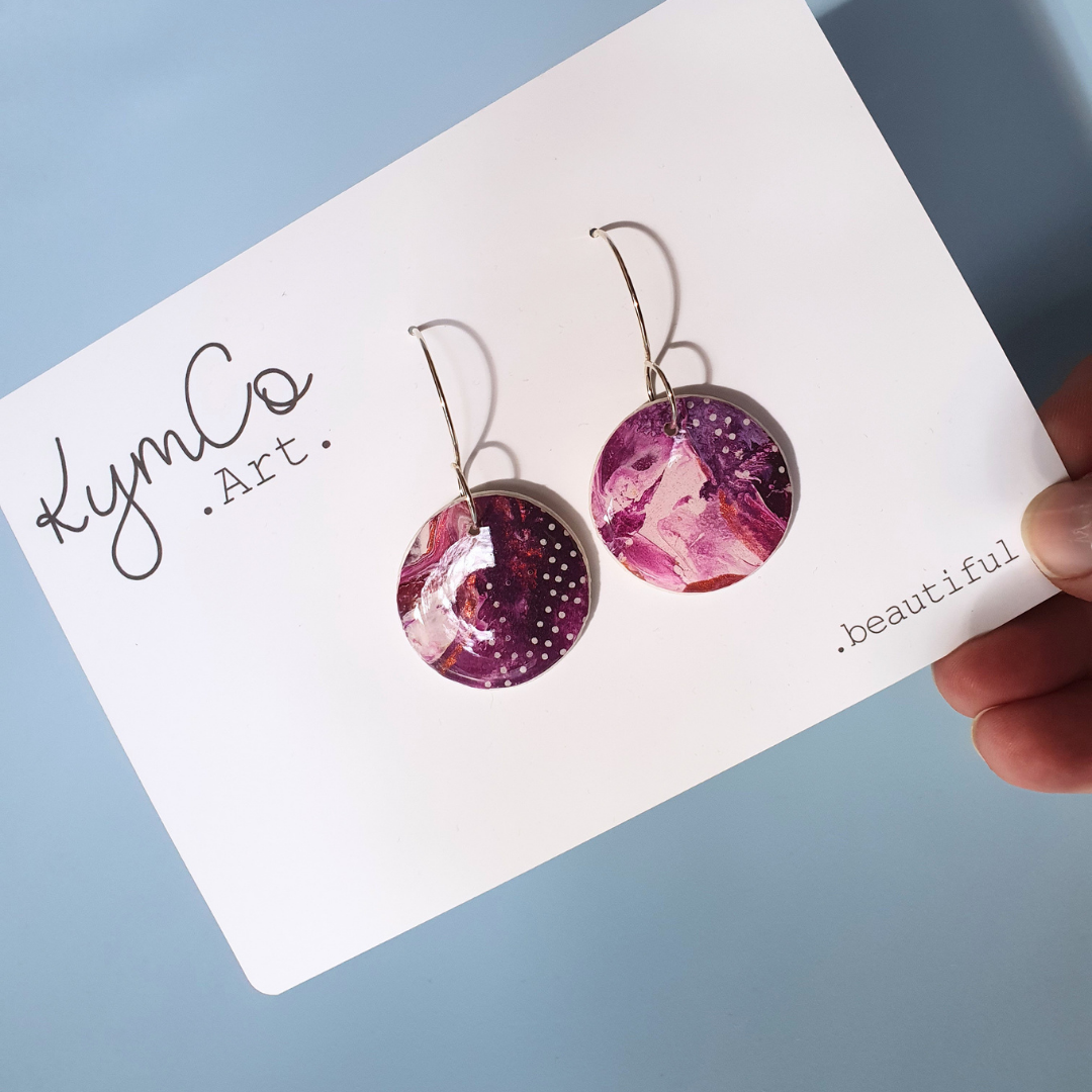 The Mulberry Skies Collection | Gallery Range | Art Earrings | 3 options