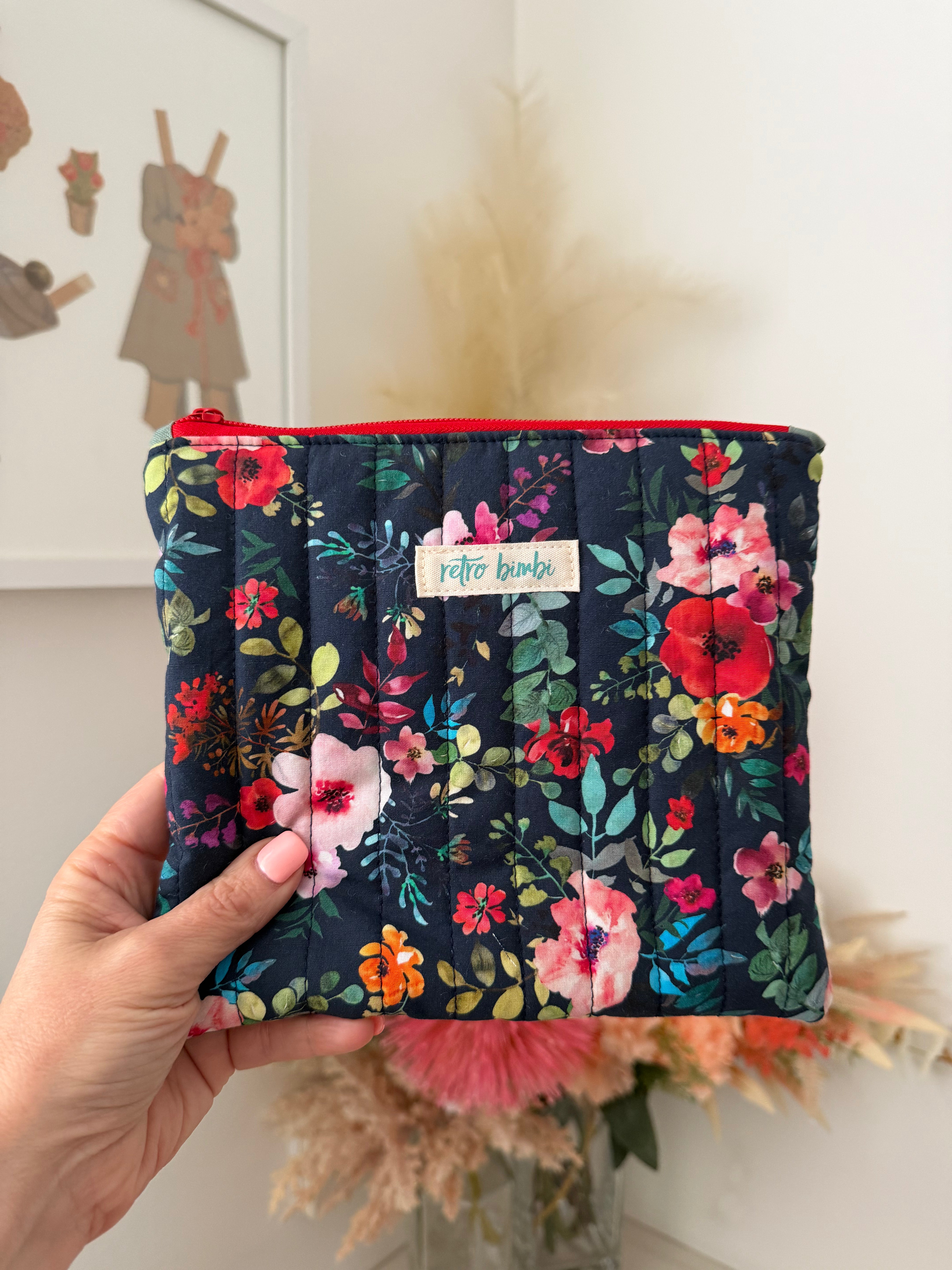 Medium Quilted Pouch - Various Designs