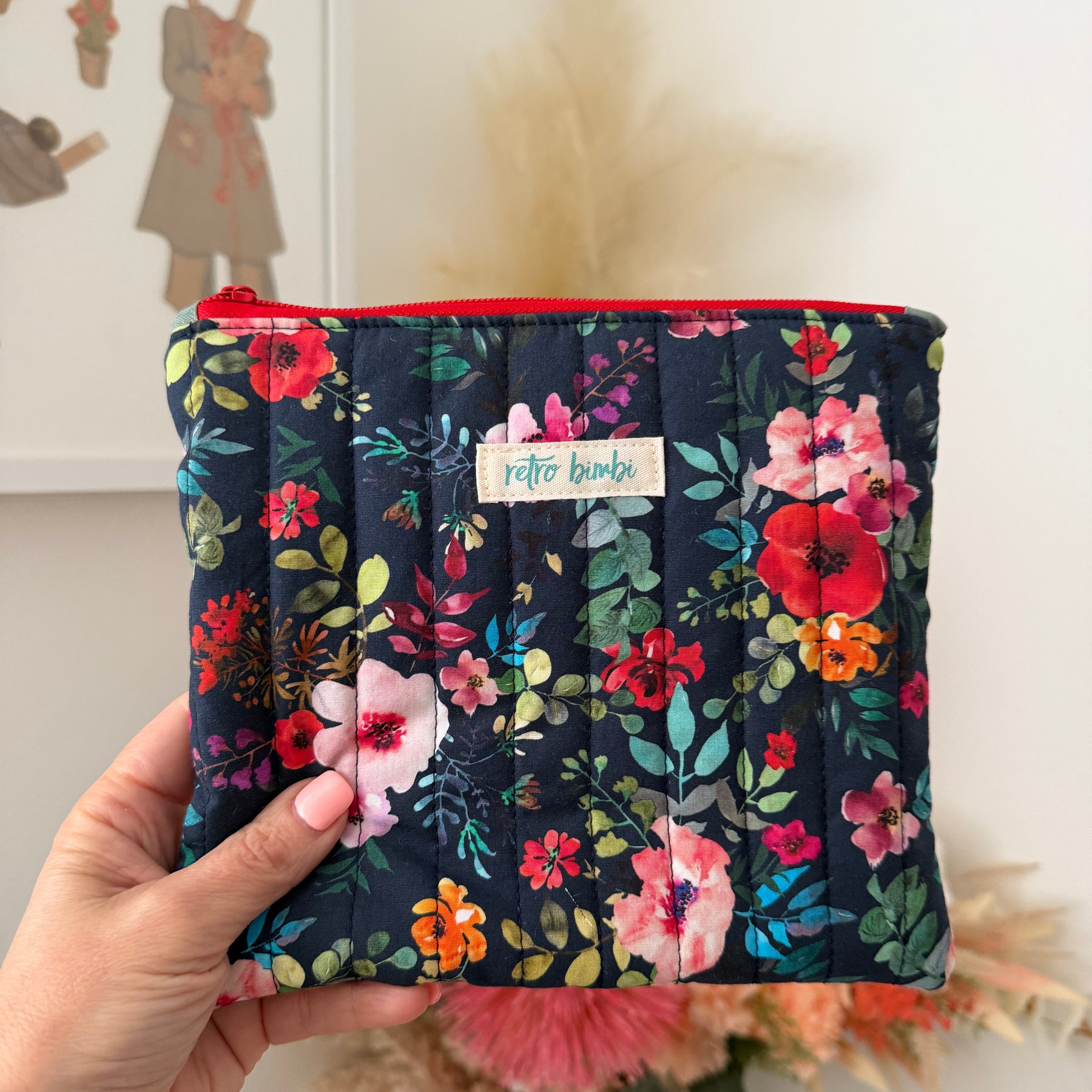 Medium Quilted Pouch - Various Designs