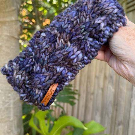 Merino Headband, Stretchy Hand Knitted Earwarmers