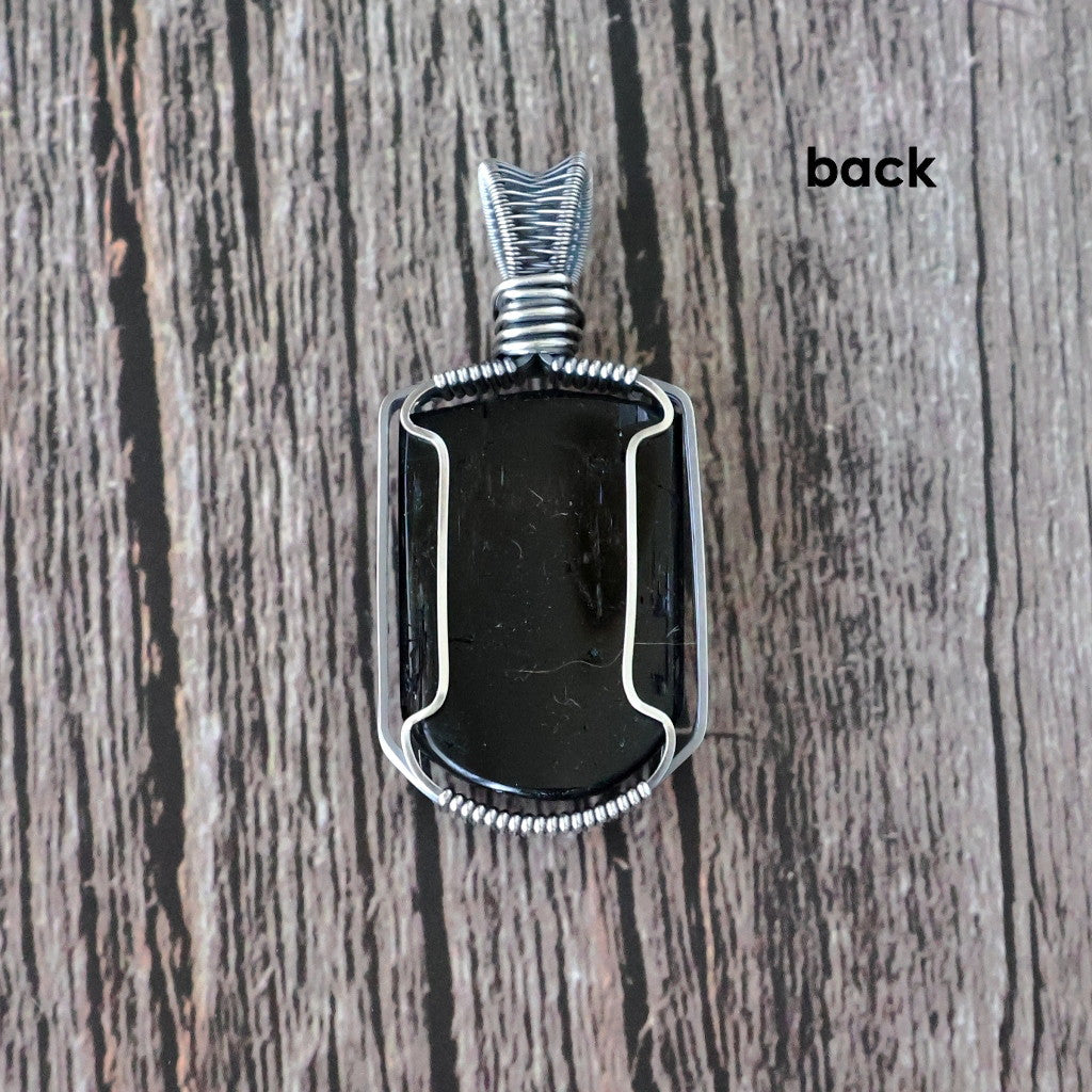 RESERVED ~ Handcrafted Black Tourmaline Pendant - Talisman of Protection and Purification