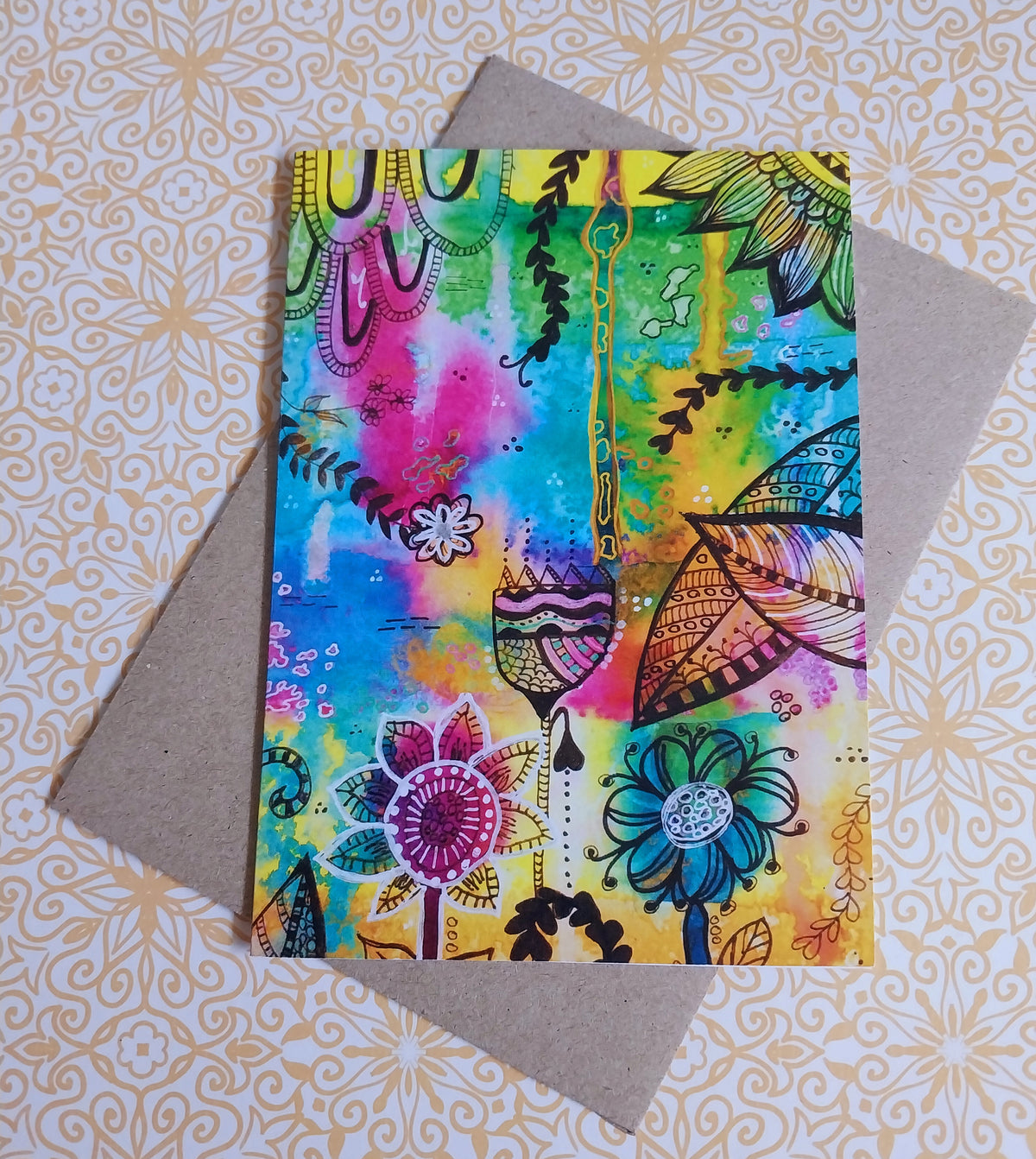 Fantasy Garden Blank Greeting Card