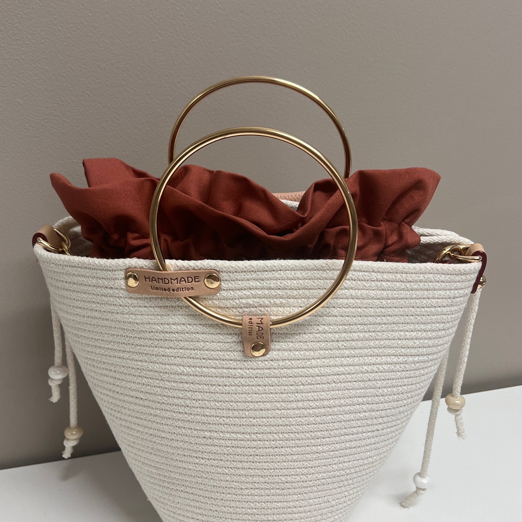 Golden Ring Rope Bag