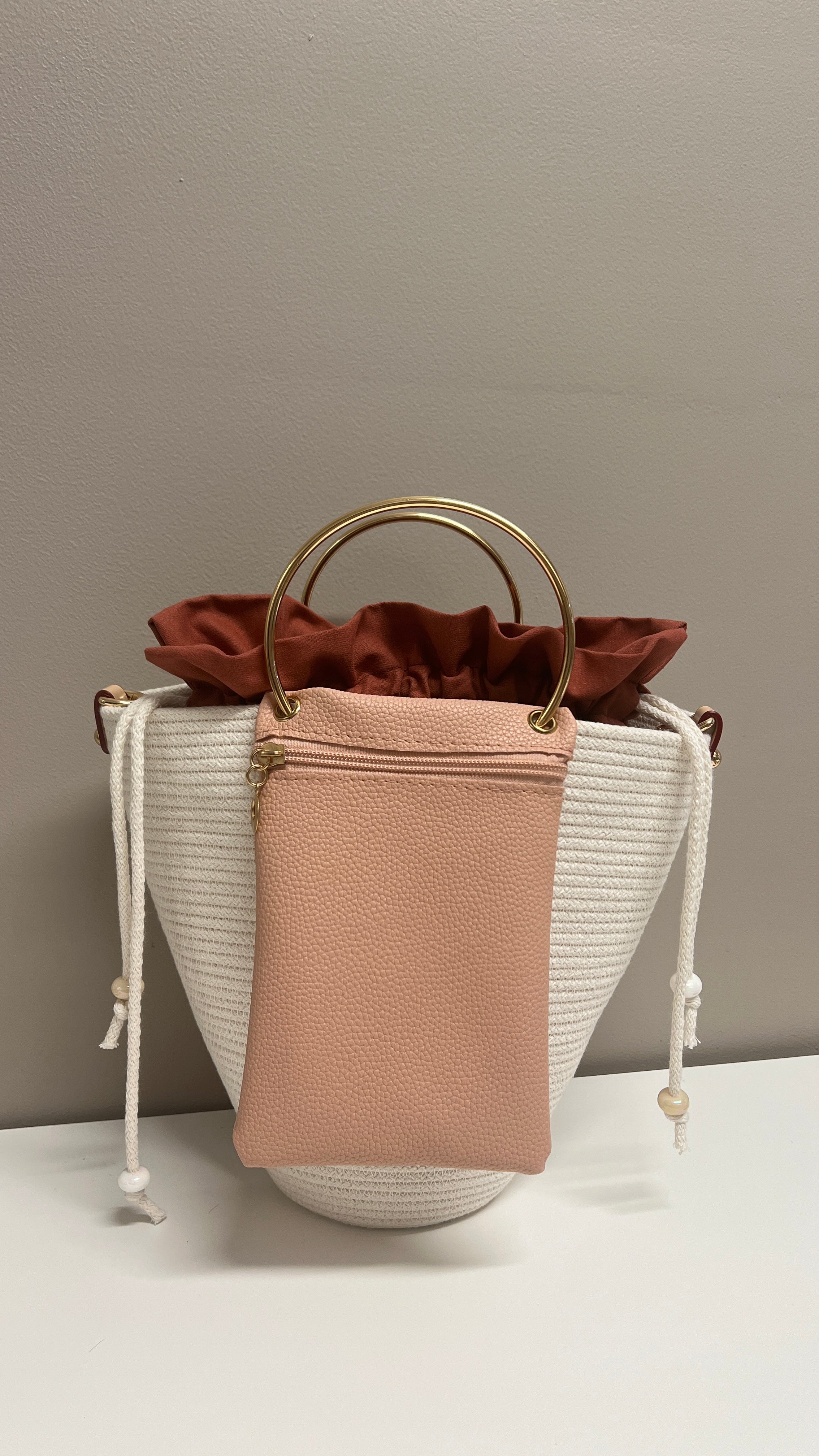 Golden Ring Rope Bag