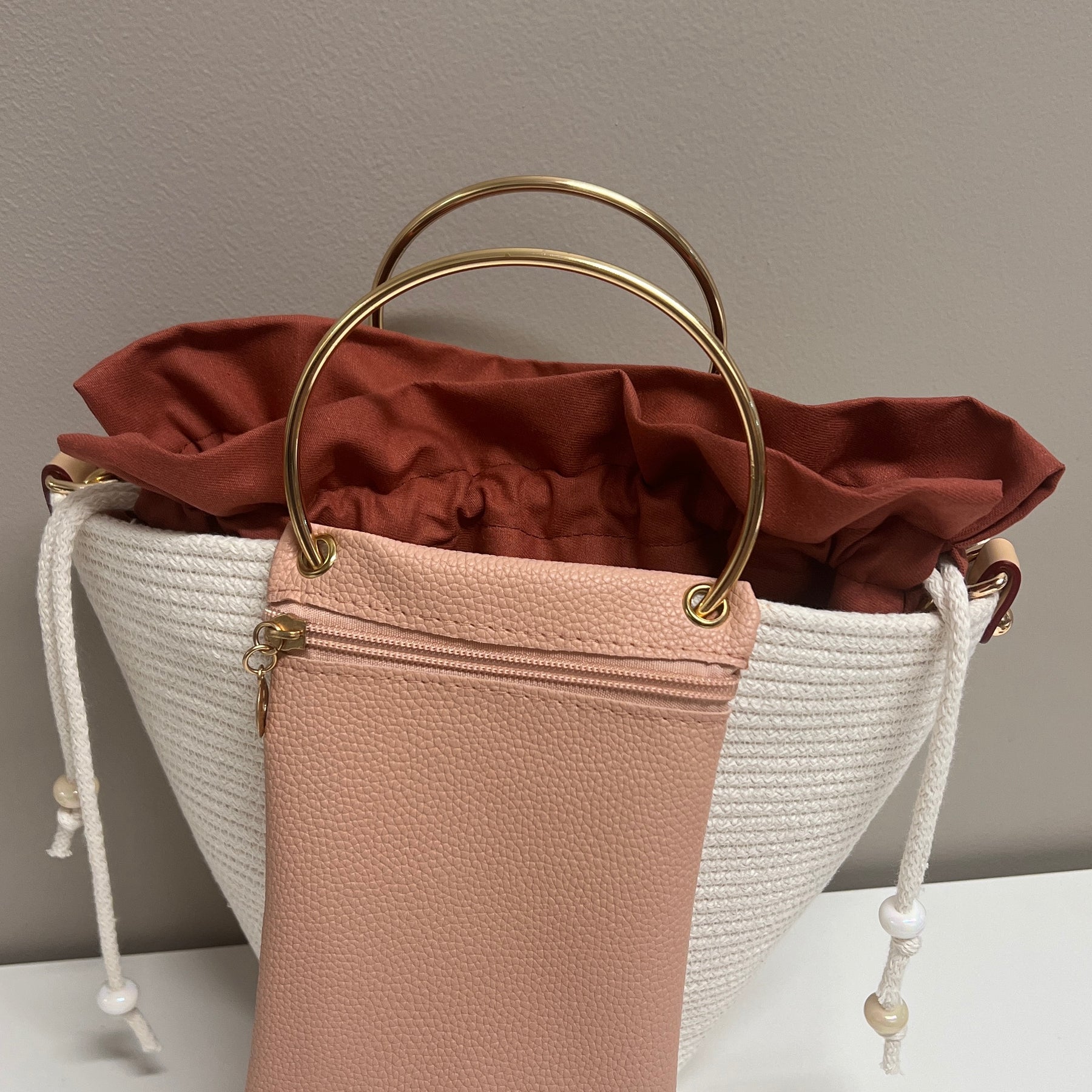 Golden Ring Rope Bag