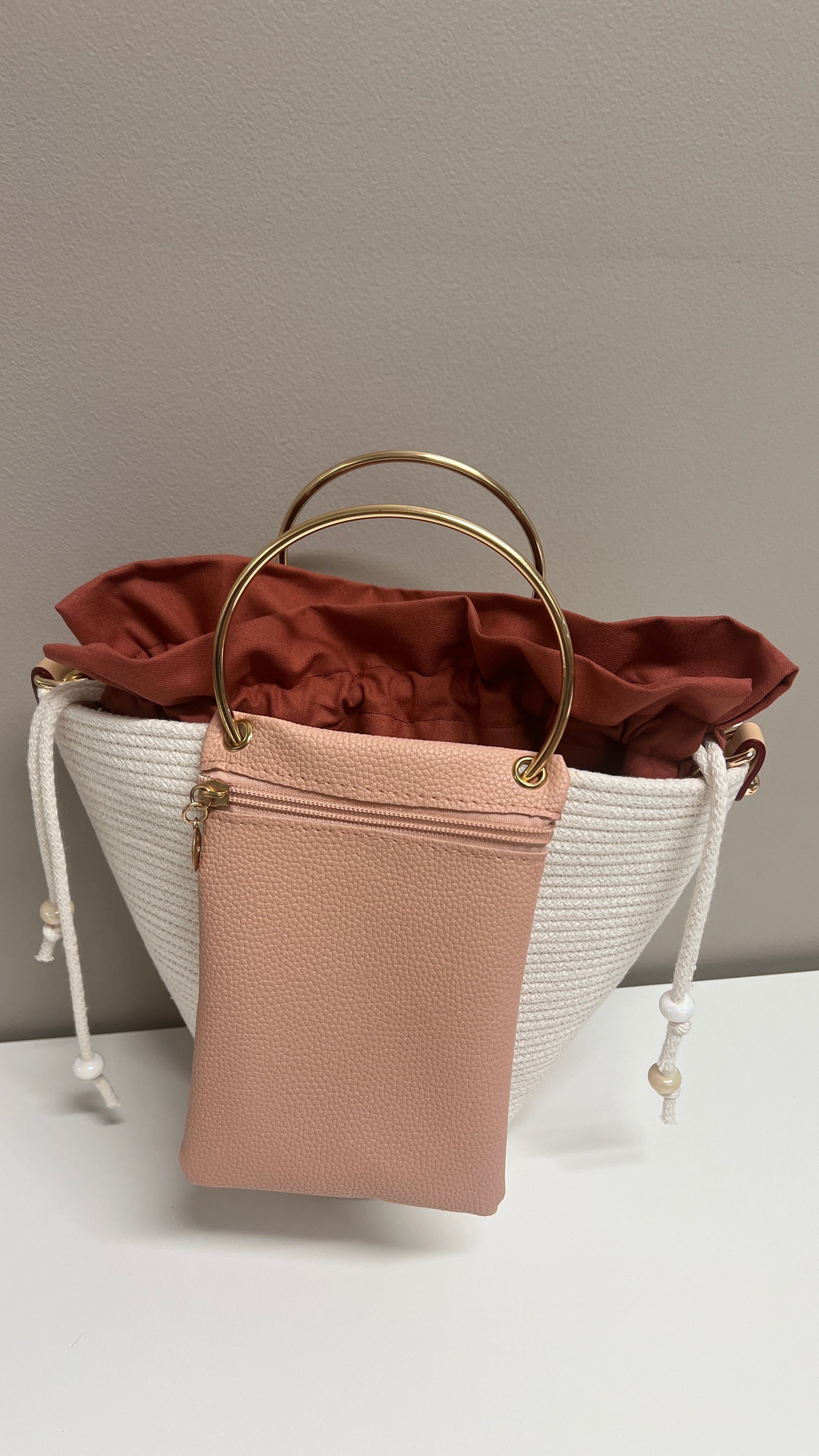 Golden Ring Rope Bag