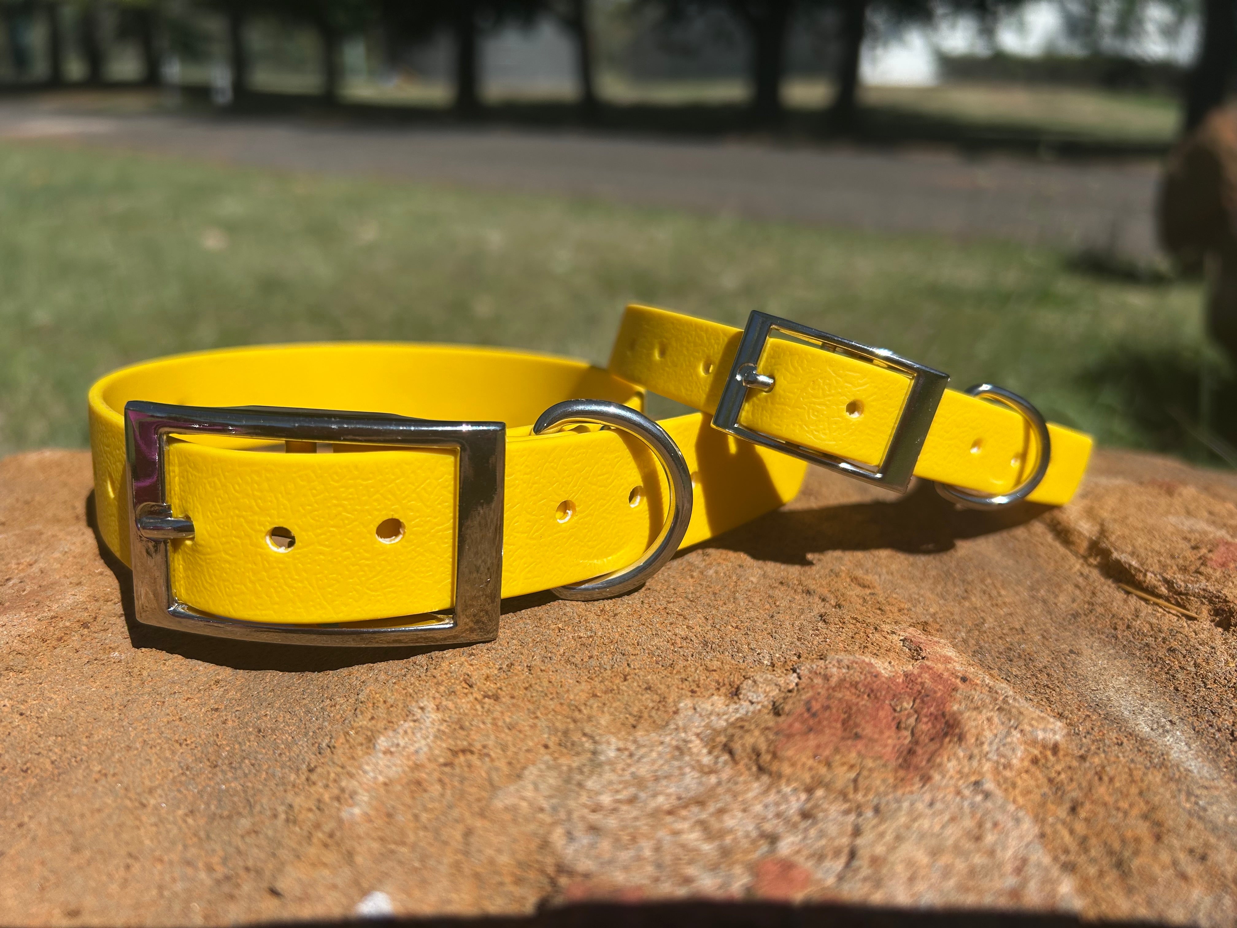 DOG PET COLLAR WATERPROOF BRIGHT STRONG