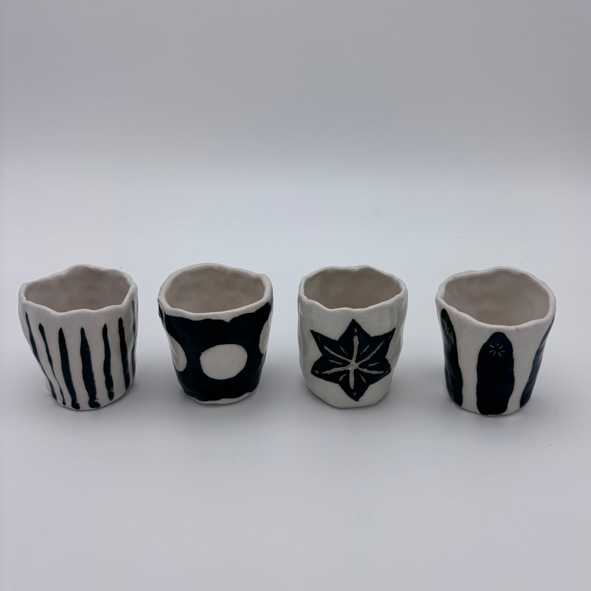 Christmas Ceramic Espresso Cup | Handcrafted Clay | Hand decorated