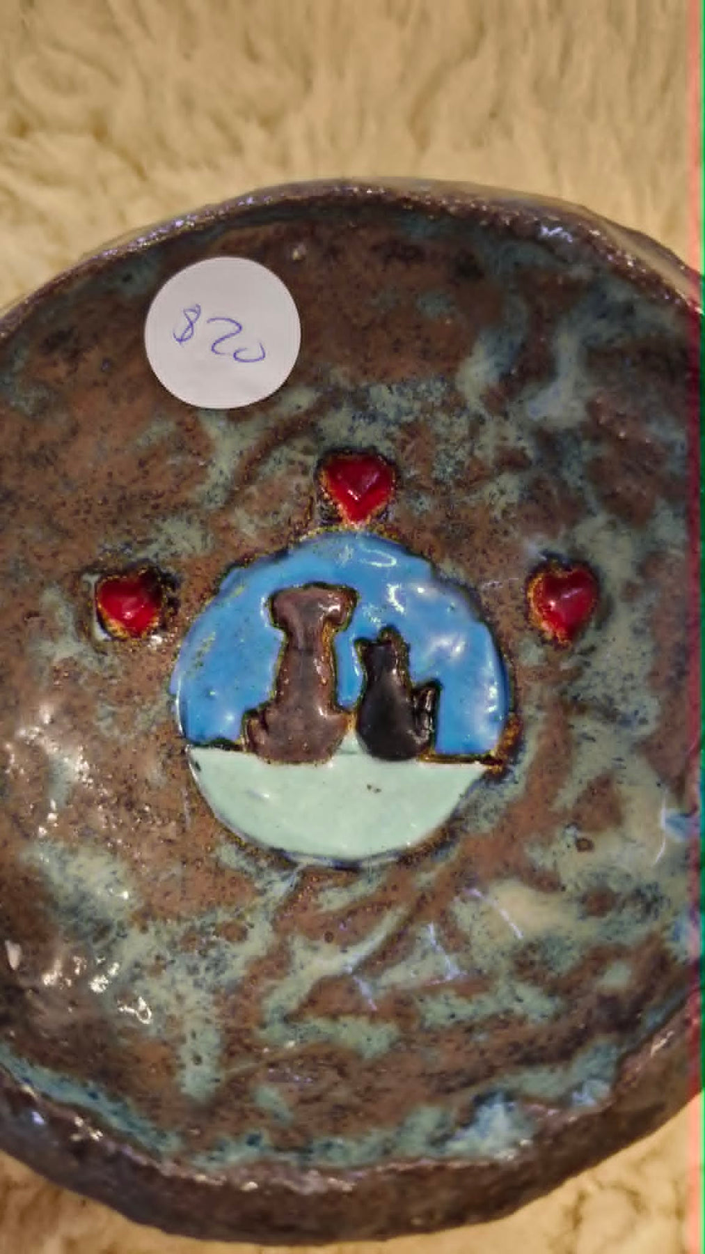 Cat and Dog Small Trinket Dish