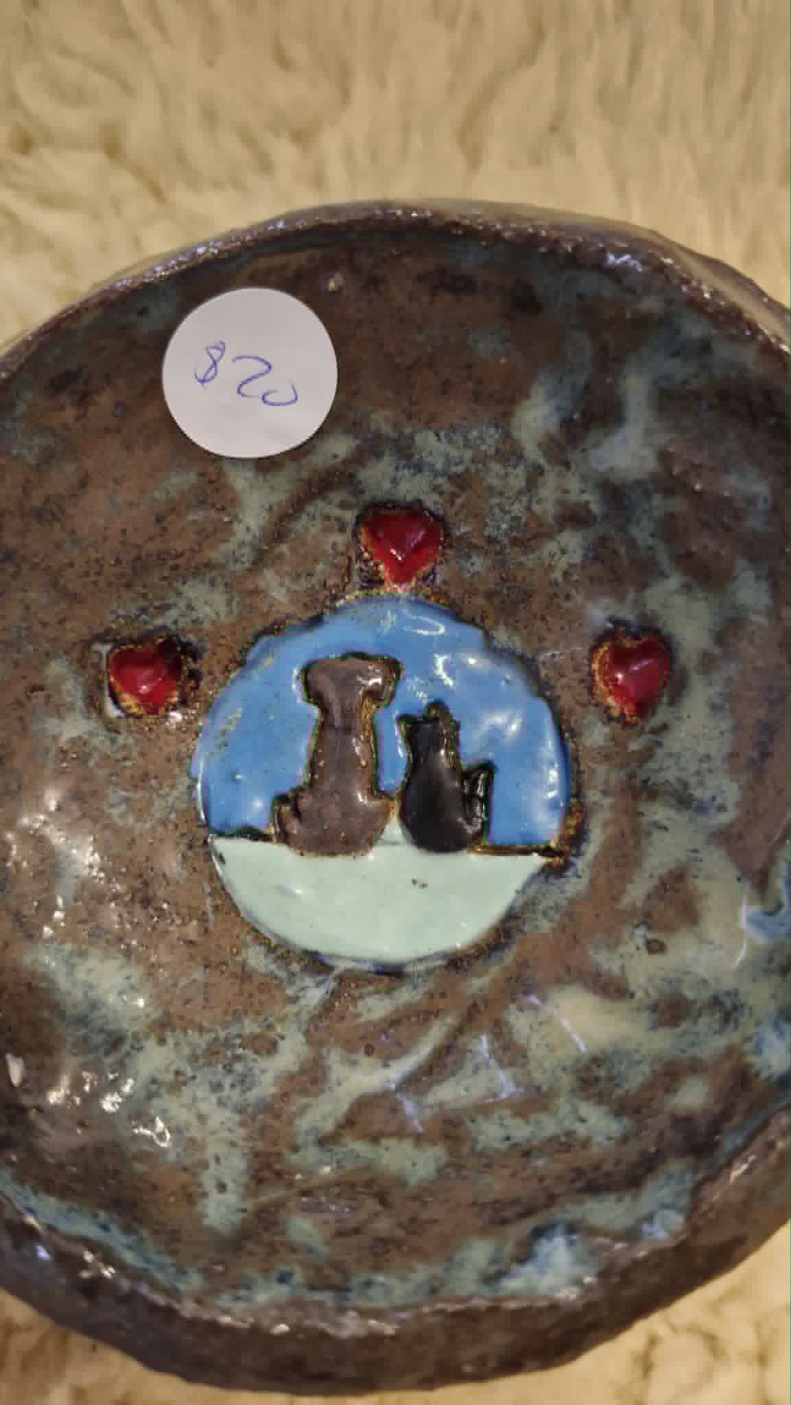 Cat and Dog Small Trinket Dish