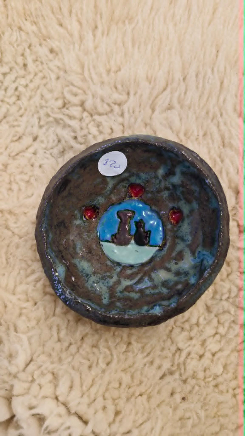 Cat and Dog Small Trinket Dish