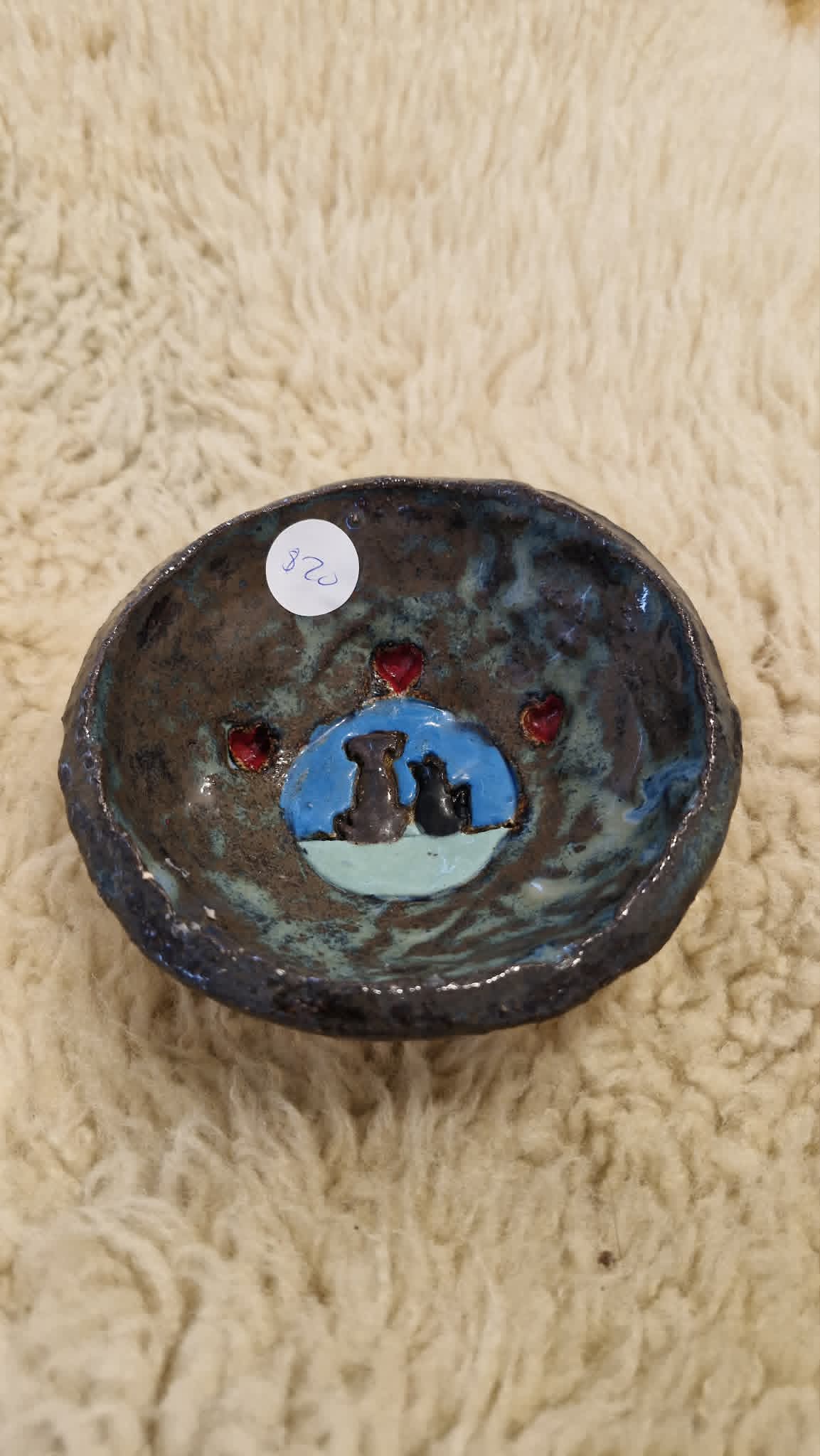 Cat and Dog Small Trinket Dish