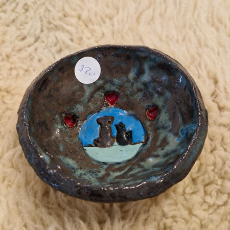 Cat and Dog Small Trinket Dish